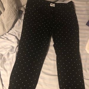 Polka dot pixie ankle pants